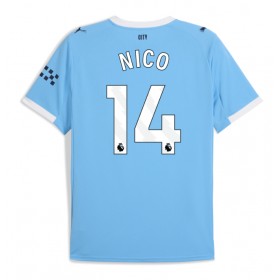 Manchester City Nico Gonzalez #14 Hemmakläder 2025-26 Kortärmad